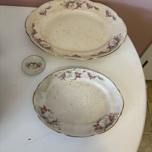 Mellor & Co Elegant Floral Platter Set